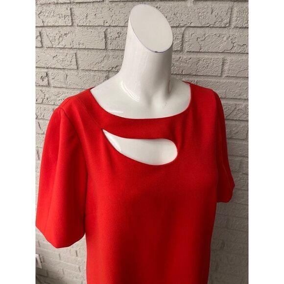 Tahari Arthur S. Levine Short Sleeve Cut-Out Sheath Dress Size 8 - Picture 4 of 8